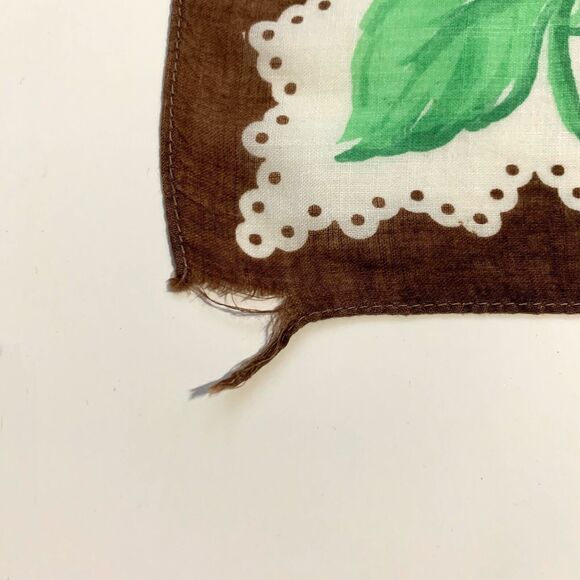 Pink Orange Large Floral Handkerchief Cottage Core Granny Vintage READ - Picture 2 of 4